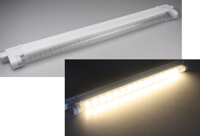 4er Set LED Chrom-Unterbauleuchte 16 LEDs warmweiß mit Netzteil Unterbaustrahler 