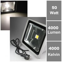 50W LED-Fluter 230V, daylight, 4000 lm, IP65