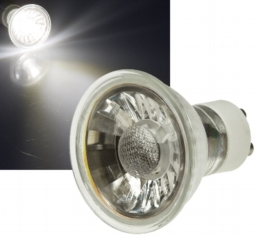 ChiliTec LED Strahler GU10, 36°, 1 COB, 4000k, 250lm, 230V/3W,neutralweiß