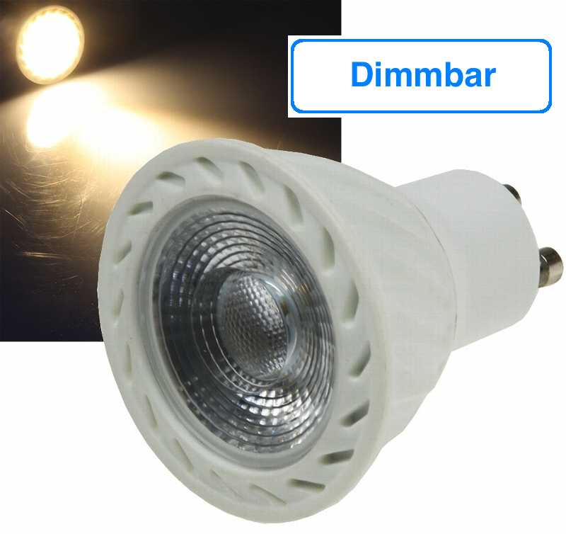 LED Strahler GU10 230V 7W 540/560lm DIMMBAR Leuchtmittel Lampe Spot A+ EEK 