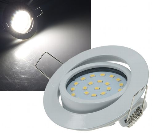 ChiliTec Flache LED-Einbauleuchte neutralweiß 80x26mm, 4W, 330lm, weiß