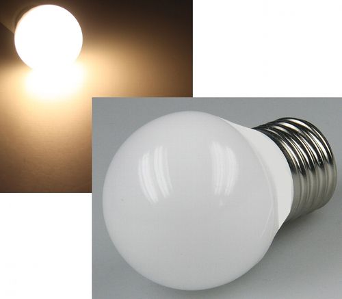 LED Tropfenlampe E27 "T50" warmweiß Epistar LED, 3000k, 400lm, 230V/5W