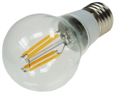 LED Glühlampe E27 "Filament G4" 3000k, 360lm, 230V/4W, warmweiß