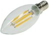 LED Kerzenlampe E14 "Filament K4" 3000k, 360lm, 230V/4W, warmweiß