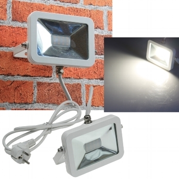 LED-Fluter SlimLine 10W, IP44, 780 Lumen, 4200K, neutralweiß